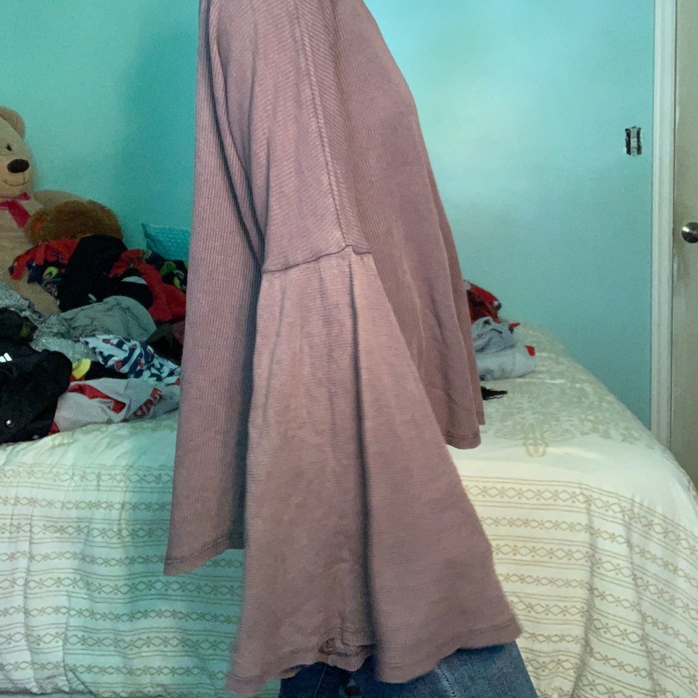 Brown Bell Sleeved top